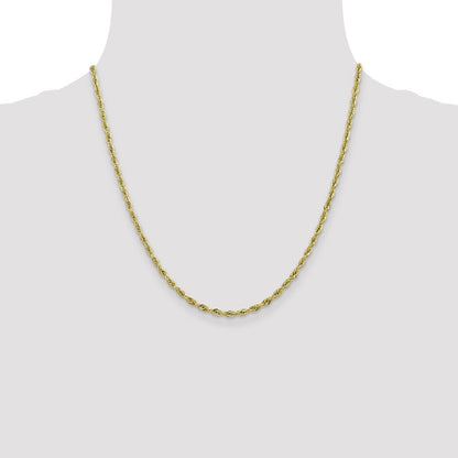 10k 2.8mm Semi-Solid Rope Chain
