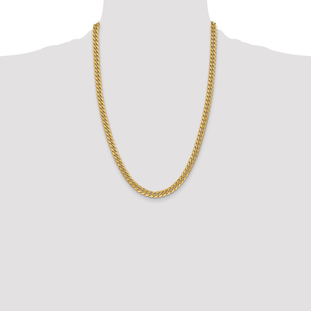 10k 6mm Semi-Solid Miami Cuban Chain