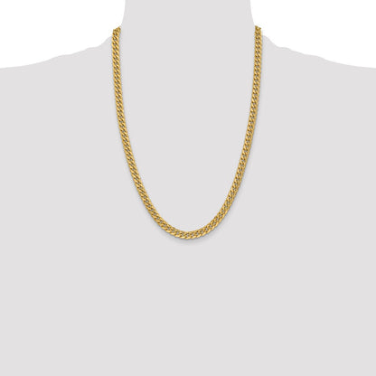 10k 6mm Semi-Solid Miami Cuban Chain