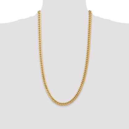 10k 6.75mm Semi-Solid Miami Cuban Chain