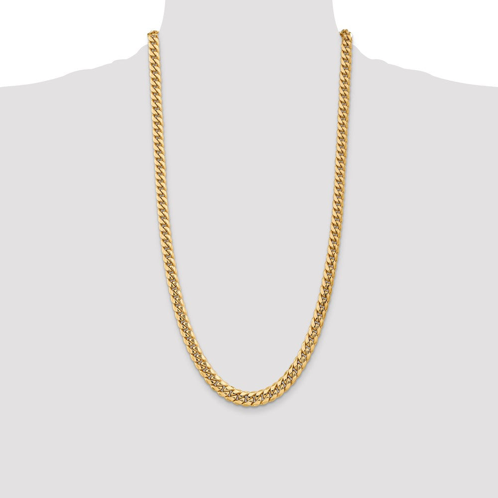 10k 7.3mm Semi-Solid Miami Cuban Chain