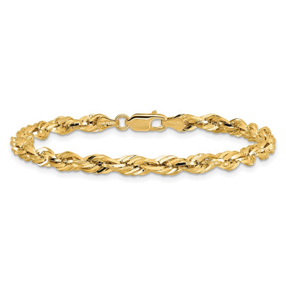 10k 4.25mm Semi-Solid Rope Chain