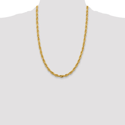 10k 5.4mm Semi-Solid Rope Chain