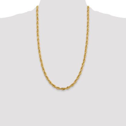 10k 5.4mm Semi-Solid Rope Chain