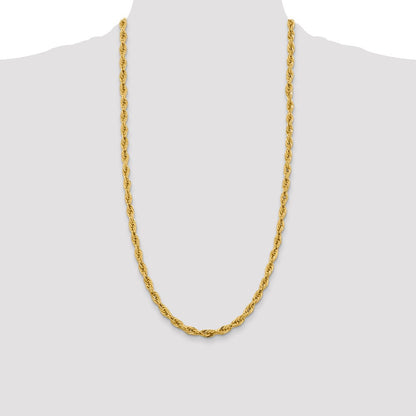 10k 5.4mm Semi-Solid Rope Chain