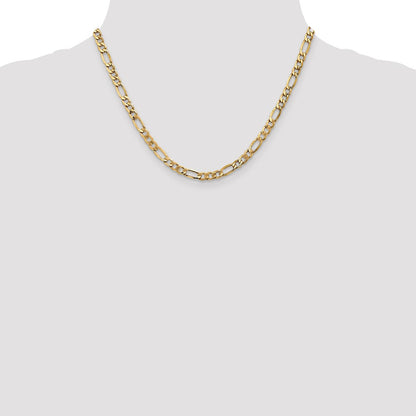 10k 5.35mm Semi-Solid Figaro Chain