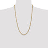 10k 5.35mm Semi-Solid Figaro Chain