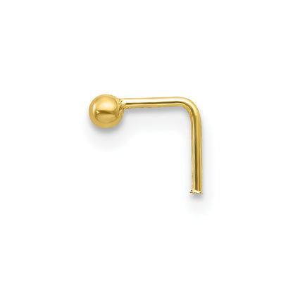 10k 20 Gauge Set of Three 2.00mm Pink/White CZ and Gold Ball Nose Studs