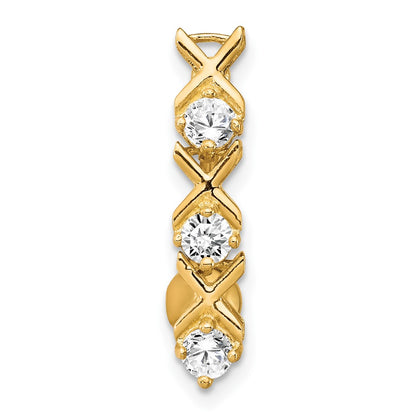 10k CZ Xoxo Belly Dangle