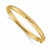 10k 5mm Florentine Hinged Baby Bangle Bracelet