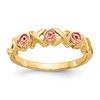 10k and 12k Two-tone Black Hills Gold -X- and Rose Ring