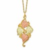 10k and 12k Tri-color Black Hills Gold Grapes and Leaves 14k Gold-filled Chain 18 inch Necklace