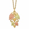 10k and 12k Tri-color Black Hills Gold Grapes and Leaves 14k Gold-filled Chain 18 inch Necklace