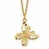 10k and 12k Tri-color Black Hills Gold Butterfly 14k Gold-filled Chain 18 inch Necklace