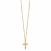 10k and 12k Tri-color Black Hills Gold Grapes and Leaves Cross 14k Gold-filled Chain 18 inch Necklace
