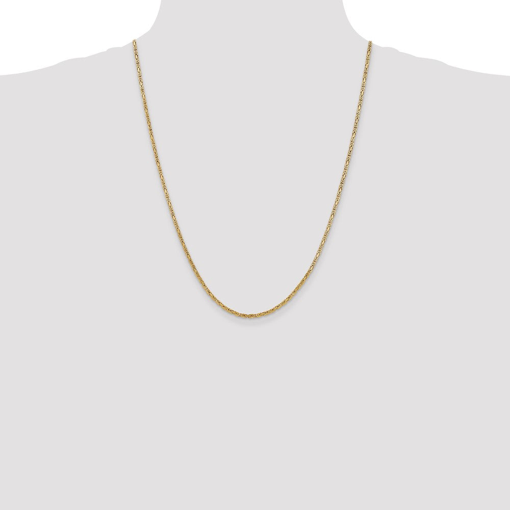 10K 2mm Byzantine Chain