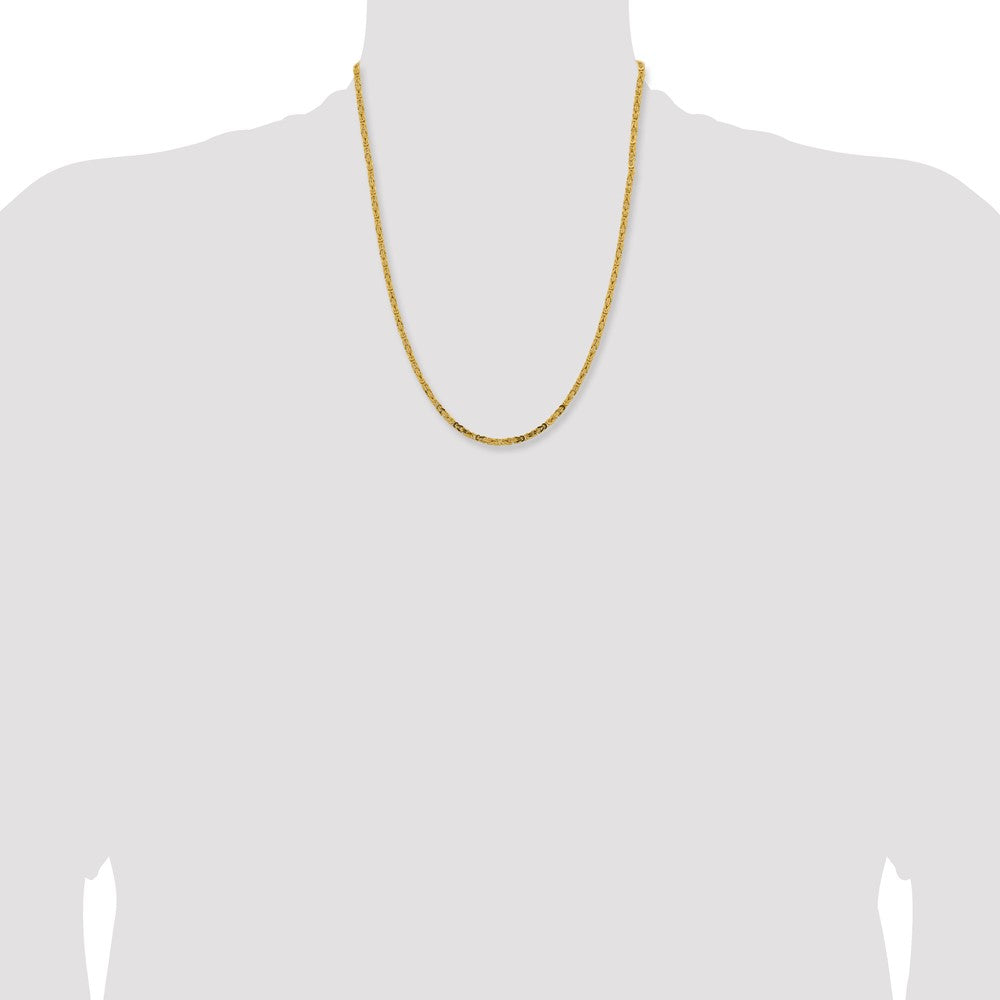 10K 2.5mm Byzantine Chain