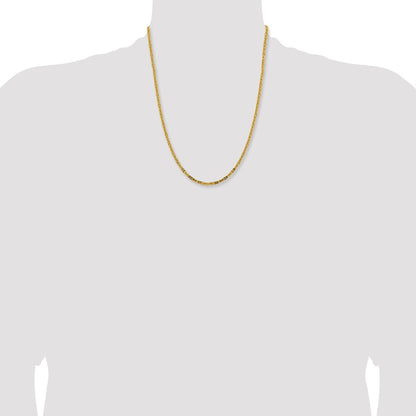 10K 2.5mm Byzantine Chain