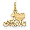 10K I Heart MOM Charm