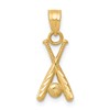 10k Baseball with Bats Charm