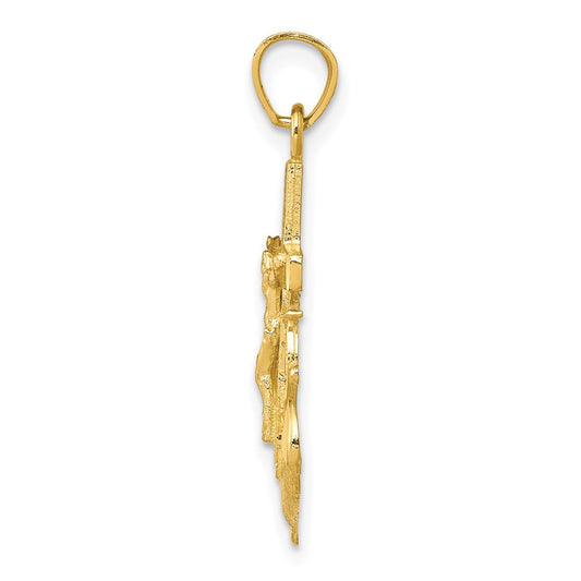 10k Mariners Crucifix Pendant