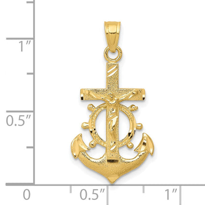 10k Mariners Crucifix Pendant