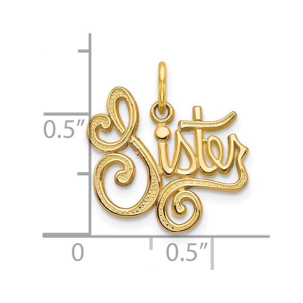 10K SISTER Charm