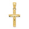 10k Diamond-Cut Cross Pendant