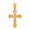 10k Budded Cross Pendant