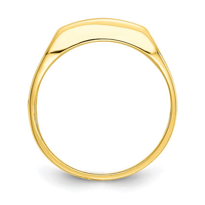 10k Polished 3-Stone CZ Size 3 Baby / Childs Channel Ring