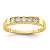 10k Polished 5-Stone CZ Size 3 Baby / Childs Channel Ring