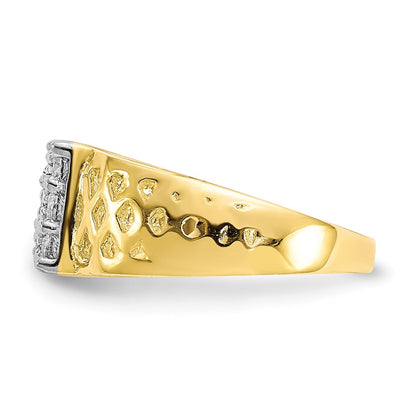 10k 9-Stone CZ and Lattice Size 1.5 Baby Ring
