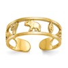 10k Good Luck Symbols Toe Ring