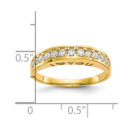 10k I LOVE YOU FOREVER  CZ Ring