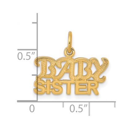 10K BABY SISTER Charm