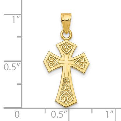 10k Reversible Cross Charm