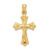 10k Reversible Crucifix / Cross Pendant