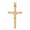 10k Hollow Crucifix Pendant