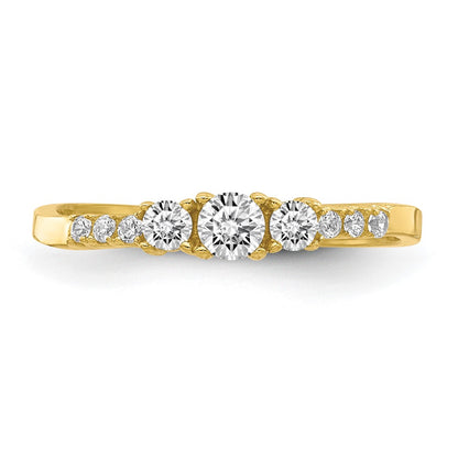 10K CZ Fancy Size 2.5 Baby / Childs Ring