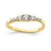 10K CZ Fancy Size 2.5 Baby / Childs Ring