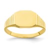 10K Octagonal Size 1.5 Baby / Childs Signet Ring