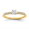 10K Clear CZ Fancy Ring