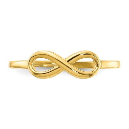 10K Polished Infinity Ring