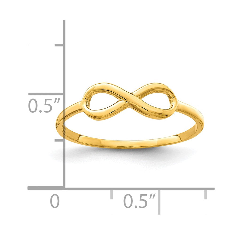 10K Polished Infinity Ring