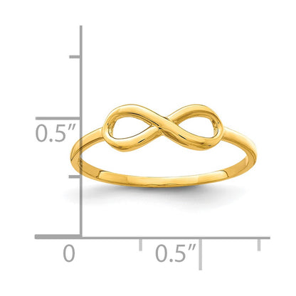 10K Polished Infinity Ring