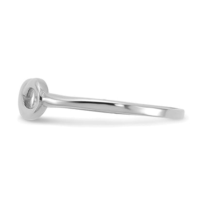 10K White Gold Polished Infinity Ring