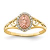 10K Two-Tone CZ Our Lady of Guadalupe Ring