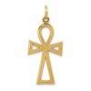 10k Ankh Cross Charm