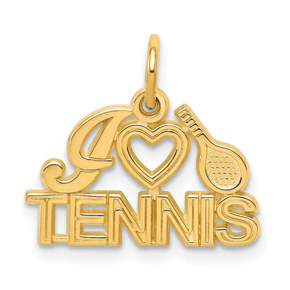 10K I Heart TENNIS Charm