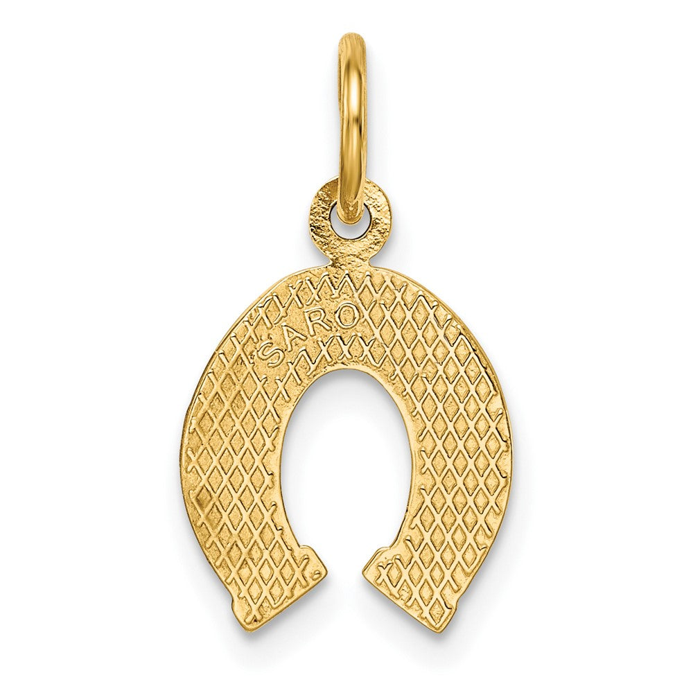 10k Small Horseshoe Charm